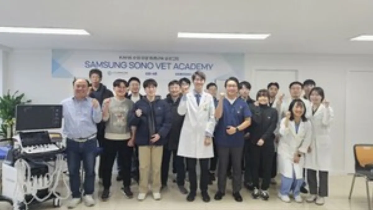 삼성메디슨 첫 수의사 초음파 실습 현장